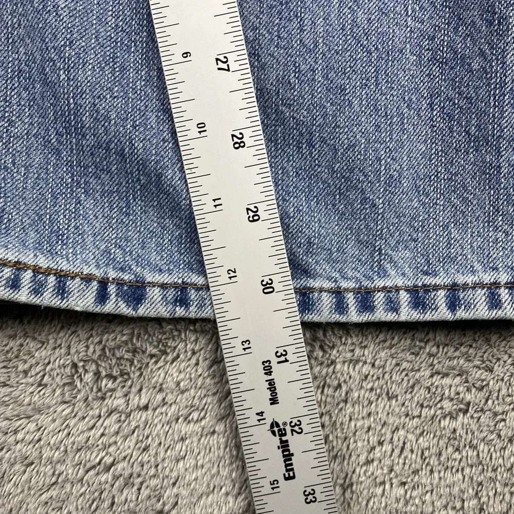 Signature by Levi Strauss‎ Loose Straight Mens 38x32 Blue Light Wash Mid Rise
